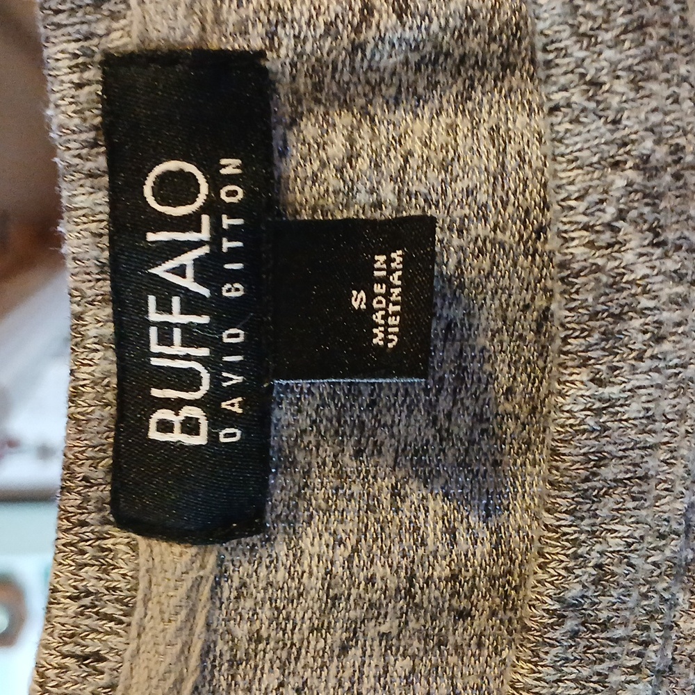 Buffalo David Bitton Gray Patterned Long Sleeve S… - image 2